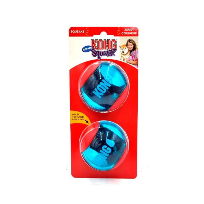 set-2-pelotas-kong-squeezz-accion-roja-y-azul